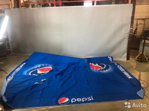Уличный зонт 4х4м Pepsi (новые, 5 шт)