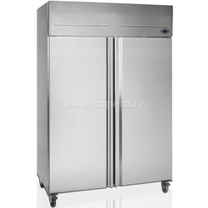 Шкаф холодильный, GN2/1, 1410л, 2 двери глухие, 6 полок, колеса, -2/+10С, дин.охл., нерж.сталь