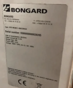 Расстоечный шкаф Bongard RP3 (новый, 280бат/250гр)