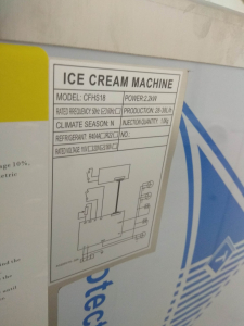 Батч-фризер CFHS18 для производства мороженого