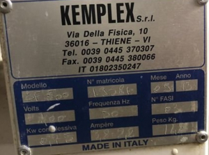 Тестораскаточная машина Kemplex SF 500/710